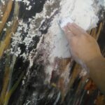 Lavori di restauro murales fontana vecchia, Satriano di Lucania