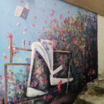 Murales nel centro storico di Satriano di Lucania, Potenza