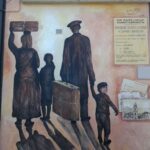 Colonizzazione, murales a Satriano di Lucania, Potenza