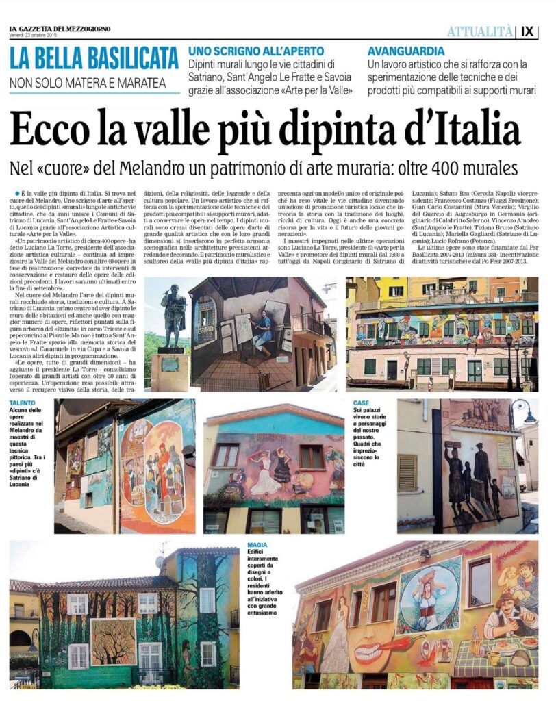 Articolo sulla Valle più dipinta d'Italia