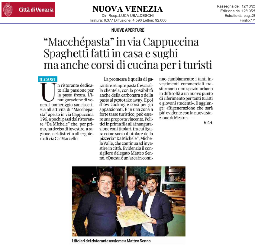 MacchePasta- NuovaVenezia