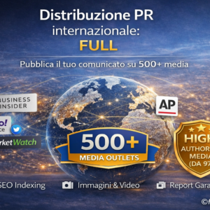 Distribuzione PR internazionale - Piano Full